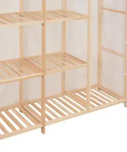 vidaXL Wardrobe White 173x40x170 cm Fabric