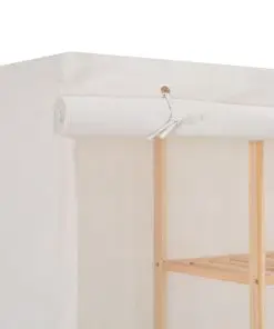 vidaXL Wardrobe White 173x40x170 cm Fabric