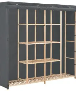 vidaXL Wardrobe Grey 173x40x170 cm Fabric