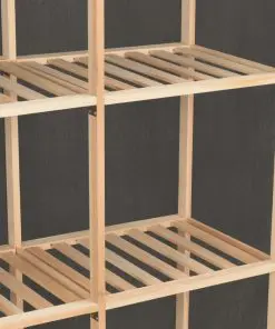 vidaXL Wardrobe Grey 173x40x170 cm Fabric