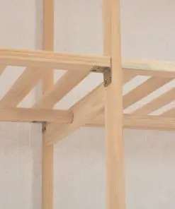 vidaXL Wardrobe White 200x40x170 cm Fabric