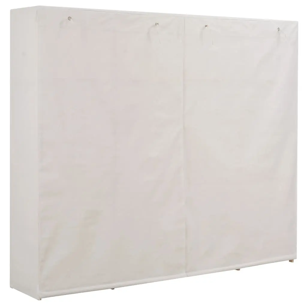 vidaXL Wardrobe White 200x40x170 cm Fabric