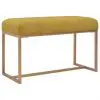 vidaXL Bench 80 cm Mustard Velvet vidaXL Bench 80 cm Mustard Velvet