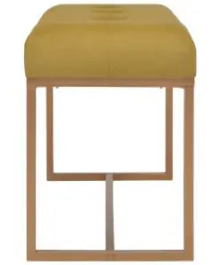 vidaXL Bench 80 cm Mustard Velvet