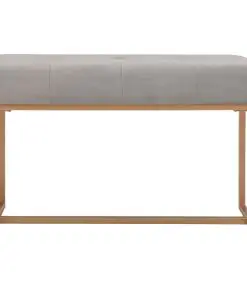 vidaXL Bench 80 cm Grey Velvet