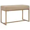 vidaXL Bench 80 cm Beige Velvet