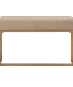 vidaXL Bench 80 cm Beige Velvet