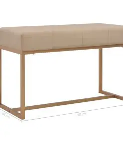 vidaXL Bench 80 cm Beige Velvet