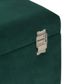 vidaXL Bench with Storage Compartment 80 cm Green Velvet