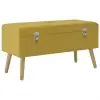 vidaXL Bench with Storage Compartment 80 cm Mustard Velvet vidaXL Bench with Storage Compartment 80 cm Mustard Velvet