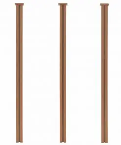 vidaXL Garden Fence with Trellis WPC 357×185 cm Brown
