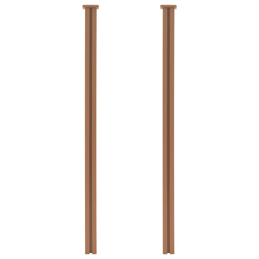 vidaXL Garden Fence with Trellis WPC 531×185 cm Brown