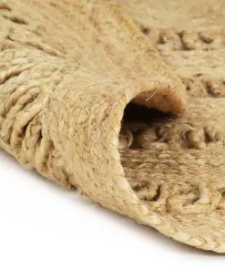 vidaXL Handmade Rug Braided Jute 120 cm
