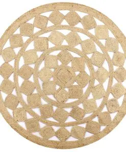vidaXL Handmade Rug Braided Jute 90 cm