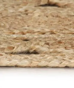 vidaXL Handmade Rug Braided Jute 120 cm