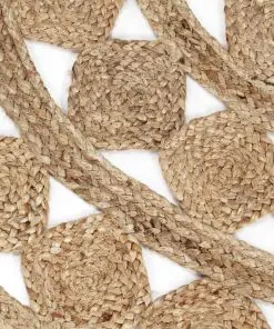 vidaXL Handmade Rug Braided Jute 120 cm
