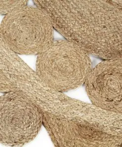 vidaXL Handmade Rug Braided Jute 90 cm