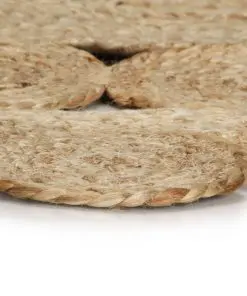 vidaXL Handmade Rug Braided Jute 120 cm