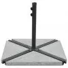 vidaXL Umbrella Stand with Weight Plates Grey and Black vidaXL Umbrella Stand with Weight Plates Grey and Black