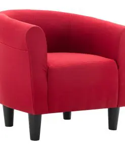 vidaXL Armchair Wine Red Fabric