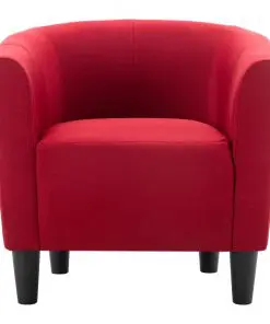 vidaXL Armchair Wine Red Fabric