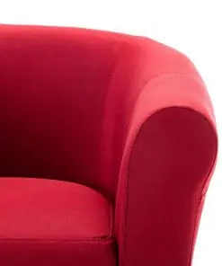 vidaXL Armchair Wine Red Fabric