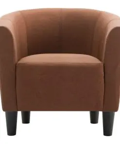 vidaXL Armchair Brown Fabric