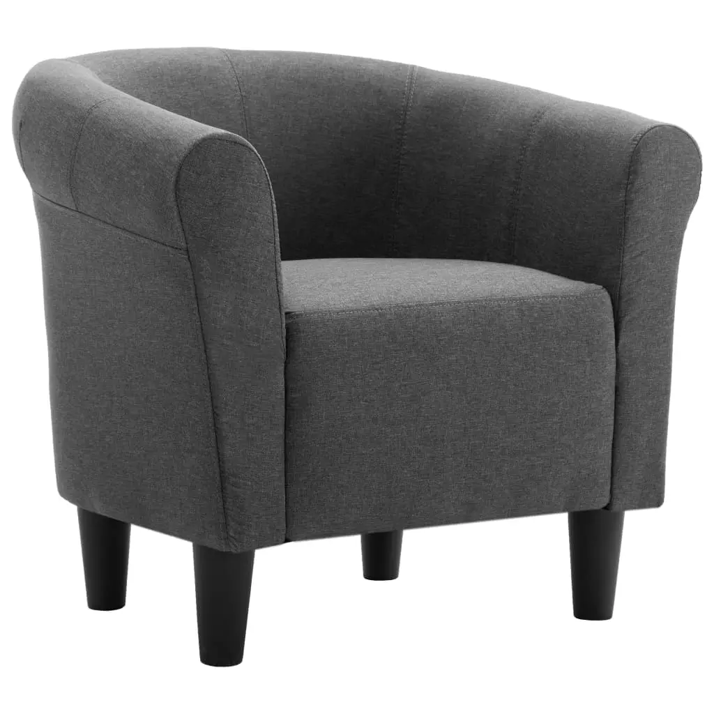 vidaXL Armchair Dark Grey Fabric