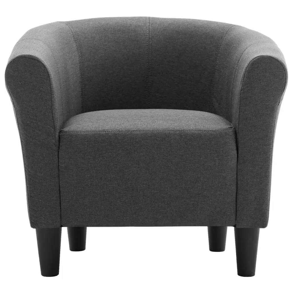 vidaXL Armchair Dark Grey Fabric