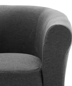 vidaXL Armchair Dark Grey Fabric