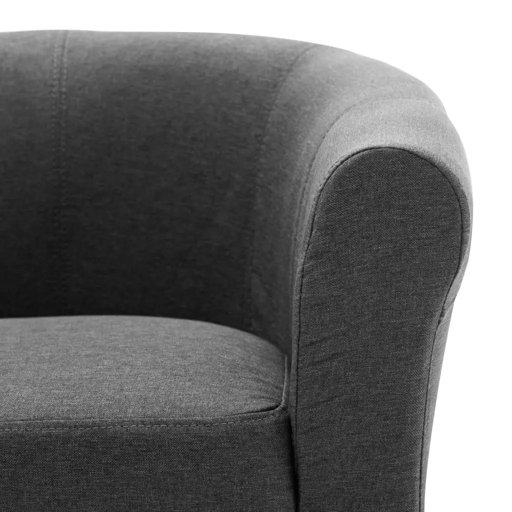 vidaXL Armchair Dark Grey Fabric