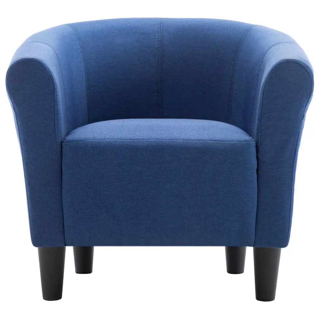 vidaXL Armchair Blue Fabric