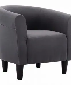 vidaXL Armchair Black Fabric