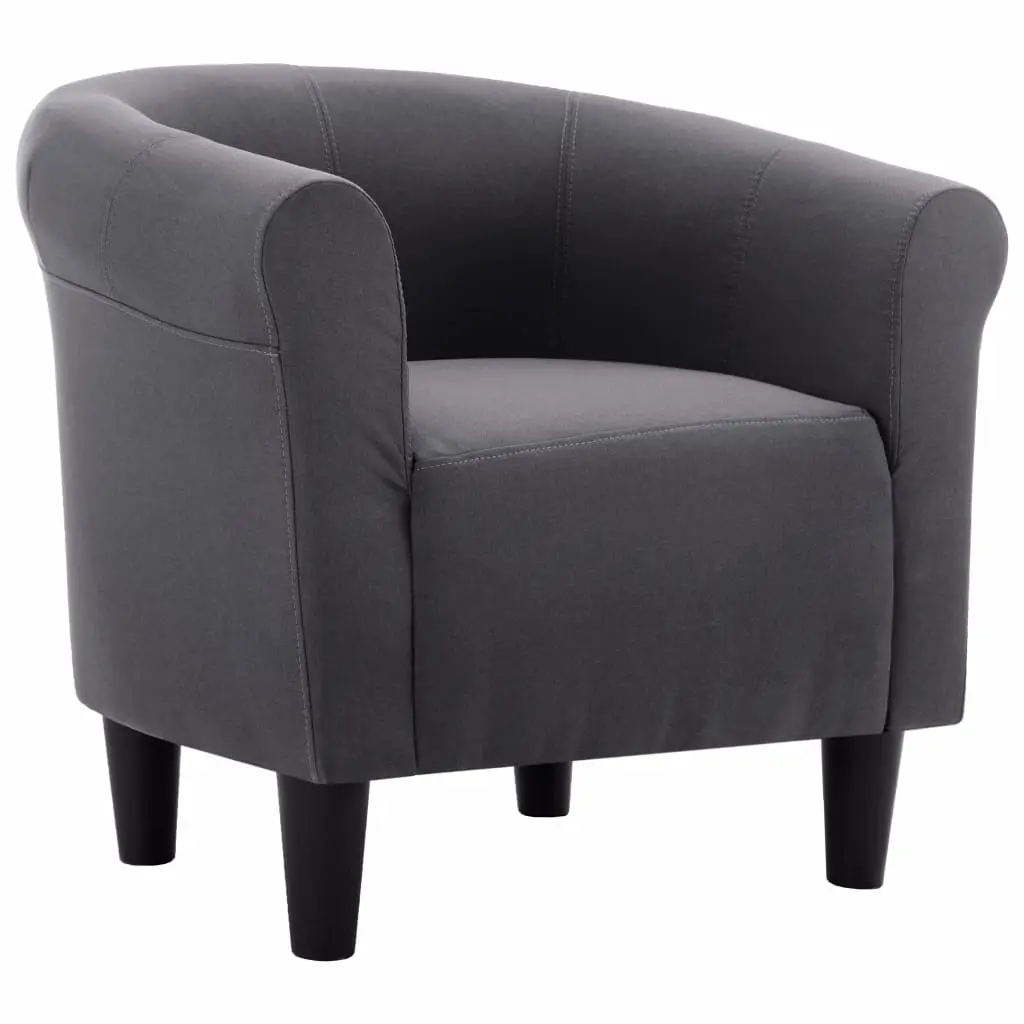 vidaXL Armchair Black Fabric