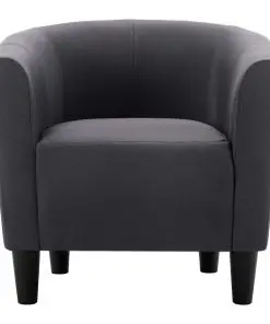 vidaXL Armchair Black Fabric