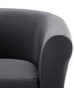 vidaXL Armchair Black Fabric