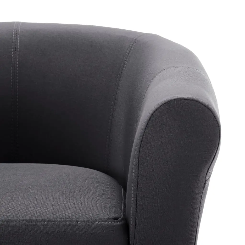 vidaXL Armchair Black Fabric