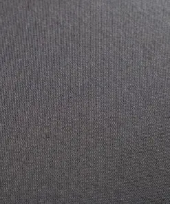 vidaXL 2 Piece Armchair and Stool Set Black Fabric