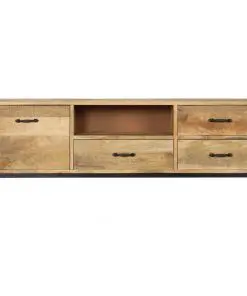 vidaXL TV Cabinet 130x30x45 cm Solid Mango Wood