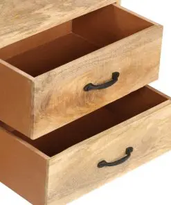 vidaXL TV Cabinet 130x30x45 cm Solid Mango Wood