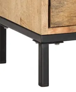 vidaXL TV Cabinet 130x30x45 cm Solid Mango Wood