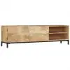 vidaXL TV Cabinet 145x30x41 cm Solid Mango Wood vidaXL TV Cabinet 145x30x41 cm Solid Mango Wood