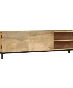 vidaXL TV Cabinet 145x30x41 cm Solid Mango Wood