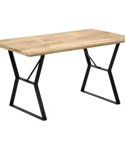 vidaXL Dining Table 140x80x76 cm Solid Mango Wood