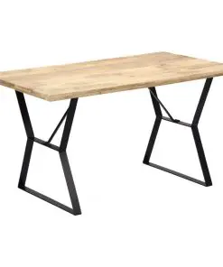 vidaXL Dining Table 140x80x76 cm Solid Mango Wood