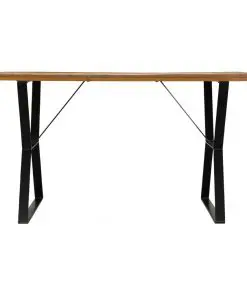 vidaXL Dining Table 140x80x76 cm Solid Reclaimed Wood