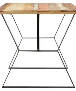 vidaXL Dining Table 140x80x76 cm Solid Reclaimed Wood