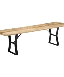 vidaXL Bench 160 cm Solid Mango Wood