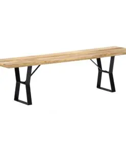 vidaXL Bench 160 cm Solid Mango Wood