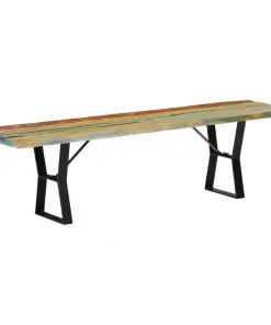 vidaXL Bench 160 cm Solid Reclaimed Wood